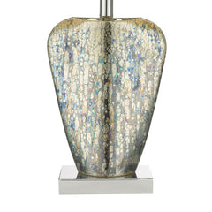 Syracuse Mercury Glass Table Lamp with Cream Shade