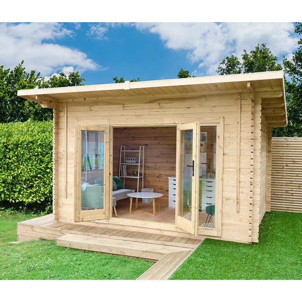 Forest Garden Melbury 45Mm Log Cabin 13Ft 1