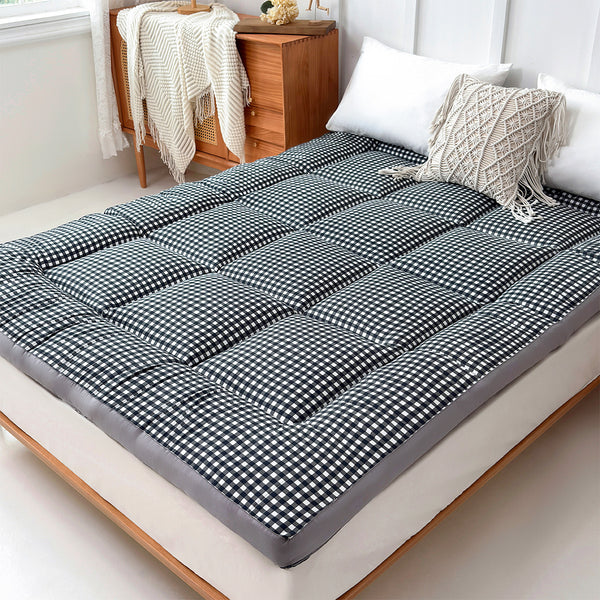 Ultra-Soft Mattress Topper with Deep Pocket Fitted Skirt - Cloud-Like Support & Breathable Fabric, Hotel Grade, Machine Washable, Multiple Sizes for Bedroom, Guest Room, and Dorm