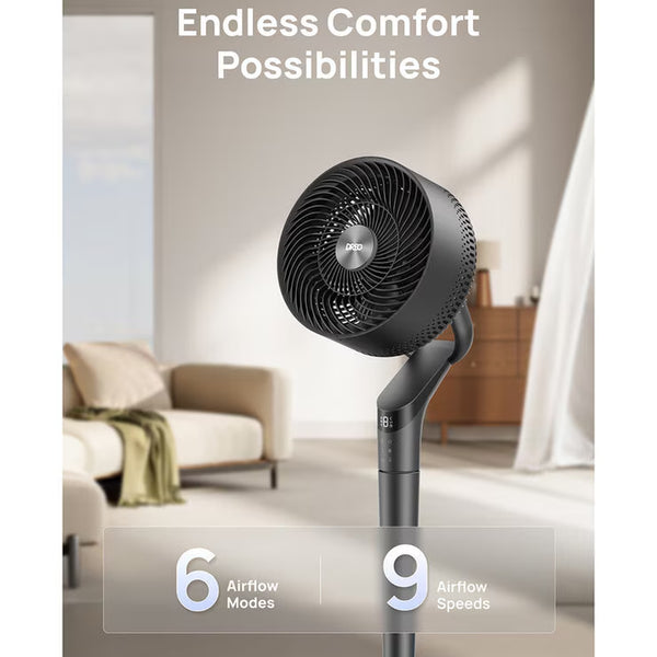 DREO Turbopoly™ 350S Smart Pedestal Fan with 3D Oscillation