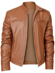 Men'S Biker Jacket for Fall Winter