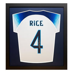Declan Rice Signed Framed England Football Shirt