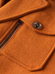 (Pearson OBM) Fall Winter Men'S Business Tweed Coat Fashion Double-Lapel Tweed Men'S Jacket