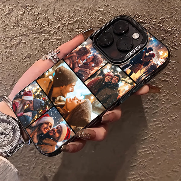 Phone Case - Personalized DIY Christmas Memorial Matte Black Phone Cover, Designed for Iphone 16 Pro Max/15 Pro/14 Plus/13/12/11/7/8 Plus/X/Xr/Xs Max, And Also Compatible with for Samsung S25 S25 Ultra. Stylish, Vibrant, And Adorable Design