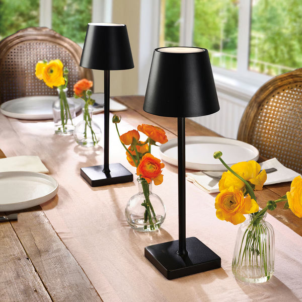 Mikasa Touch Control LED Lamp Set of 2 in Black