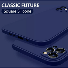 2 of a Set,Phone Case, Midnight Blue for Iphone 11, The Color of The Shock-Absorbing Silicone Sleeve