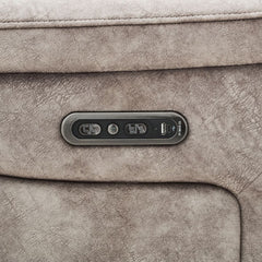 Oscar Grey Fabric Power Reclining Armchair with Power Headrest
