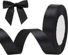 G2PLUS White Stain Ribbons - 22M Thick Fabric Gift Wrap Ribbons for Crafting, Wedding & Valentine'S Day Decoration