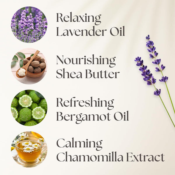 Nurture by Nature RELAX & CALM Pamper Gifts for Women - Mothers Day Hamper - Relaxation Gifts for Women with Lavender Mist, Bath Salts, Candle & More - Bath Sets, Mothers Day Gifts, Spa Sets