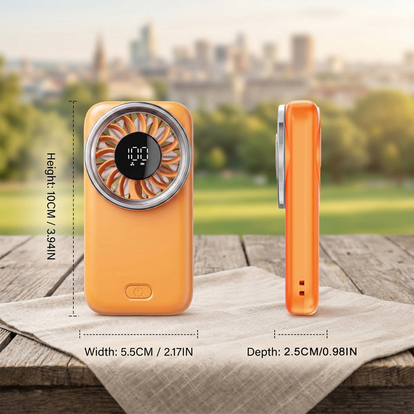 Handheld Mini Fan, Upgrade Strong Cool Wind, 5 Speeds, USB Rechargeable, Compact Pocket-Sized Portable Small Personal Fan for Travel, Cruise, Concerts, Makeup, Summer Gifts for Women Men