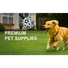 Dog Fetch Ball with Grab Straps for Small and Medium Dogs Durable Pet Play Ball for Outdoor Training Water Play and Daily Exercise