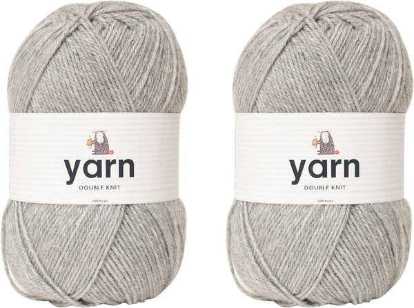 Korbond DK Beige Yarn - 100G Acrylic Wool - Lightweight, Hypoallergenic & Durable Double Knit Crochet Yarn Knitting Wool (290M Total)