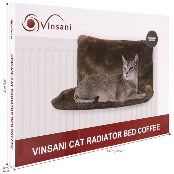 Vinsani Soft Luxurious Pet Radiator Bed for Cat Kitten Puppy Dogs with Soft Machine Washable Fleece Lined Cover Warm Cosy Hammock Style Radiator Bed