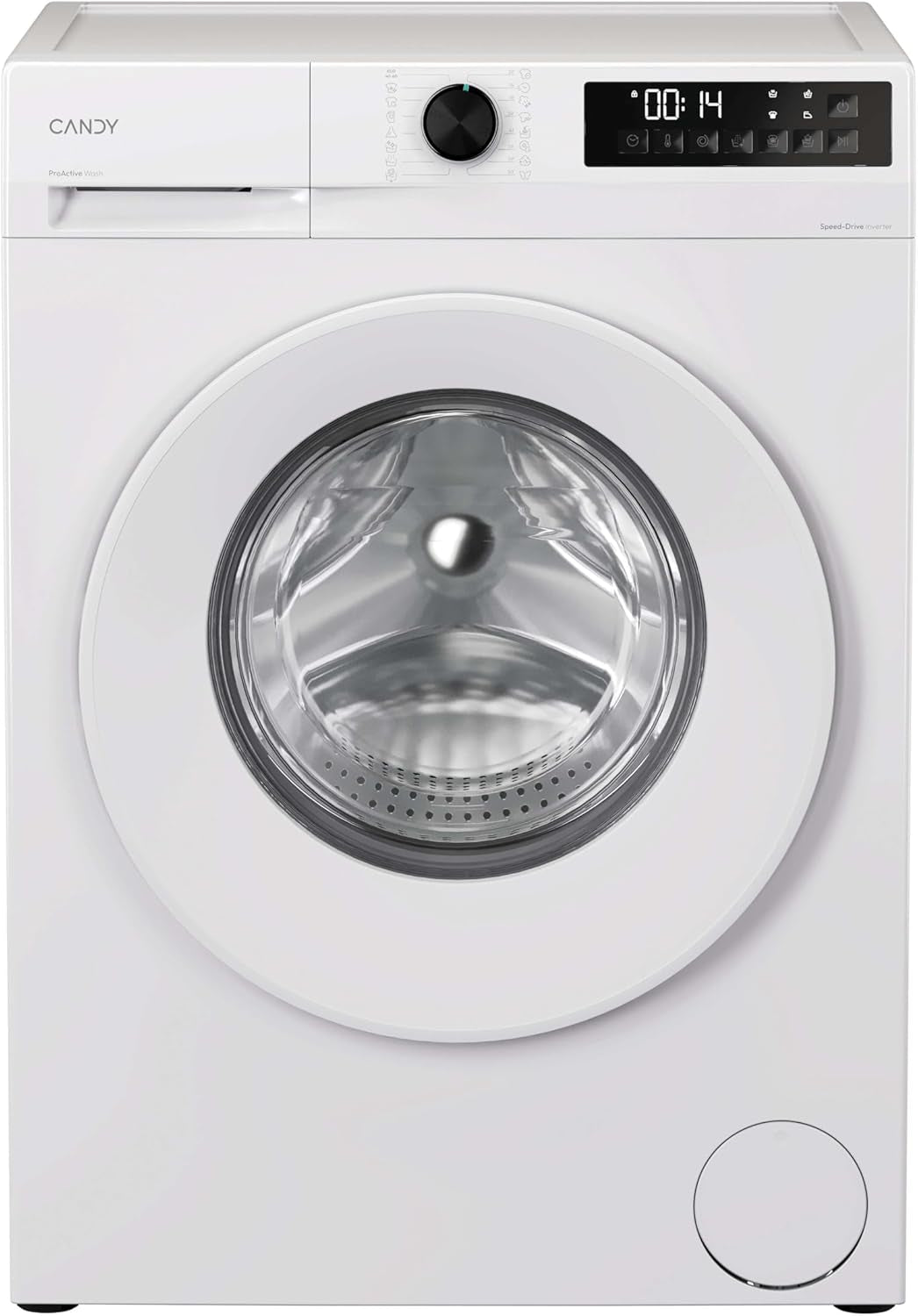 CANDY Quick Pro Washing Machine, 10Kg Wash, 1400 RPM, A-20 Energy Class, 16 Programmes, Pro Active Wash, Builtto Last, White-White, 55X60X85 Cm - GD 4108-80