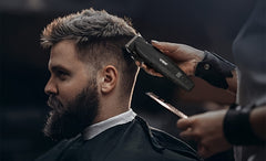 The VGR Men'S Electric Hair Clipper And Trimmer Set Features Interchangeable Ceramic Blades, Operates at High Speeds with 9000 RPM, Includes a Professional Hair Clipper with an LCD Display