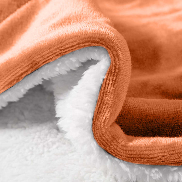 1pc Luxurious Double-Sided Sherpa Throw Blanket – Soft, Warm & Cozy Contemporary Blanket, Machine Washable, Perfect for Couch, Bed, Office & Travel, Ideal Gift