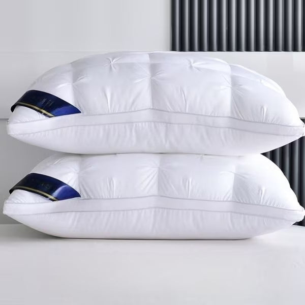 2pcs 3D Sleep Pillow, Hotel Style Same Design Non-Collapsing, Hypoallergenic, Soft, High Bounce, Zipper Closure, Machine Washable, for Adult, All Seasons Use, Multipurpose, Body Pillow Case, Comfortable Pillow for Sleeping