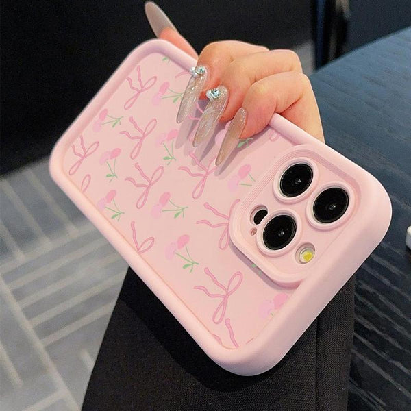 Phone case: Bow Pattern Phone Case, Cute Phone Case, Fashionable Phone Accessories Compatible with iPhone 11 12 13 14 15 16 17 Pro Max, with a charming look, it makes a great gift for friends.