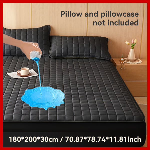 1pc Multicolor Mattress Protector, No Pillowcase And Insert Included, Soft Comfort Solid Color Fitted Sheet Bedding Cover, Minimalist Breathable Bedspread Suitable For Bedroom And Guest Room, Reusable Underpads