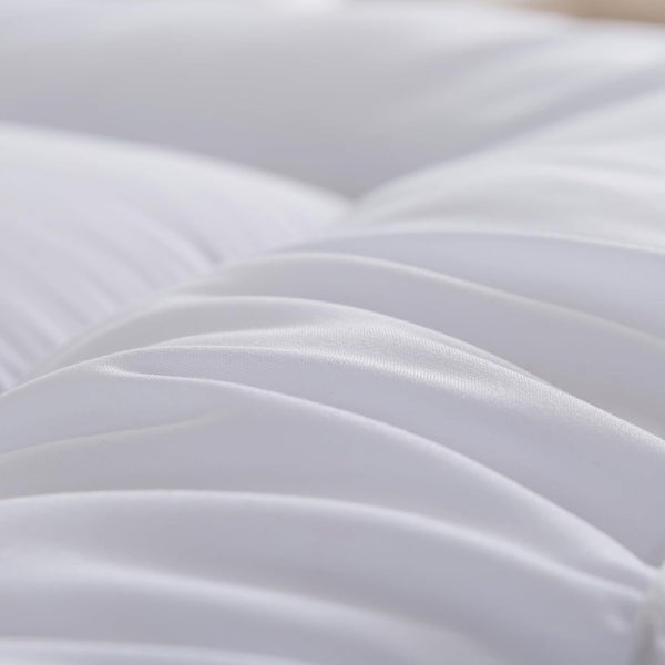 Luxury Mattress Topper Extra Thick 4-Inches / 10cm Deep | Fitted Bed MattressesToppers with Soft Fiber | Single Double King Super King Small Double Sizes Bedding Size