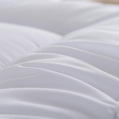Luxury Mattress Topper Extra Thick 4-Inches / 10cm Deep | Fitted Bed MattressesToppers with Soft Fiber | Single Double King Super King Small Double Sizes Bedding Size