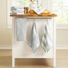 Town & Country Organic Kitchen Towels 8 Pack, in 4 Designs