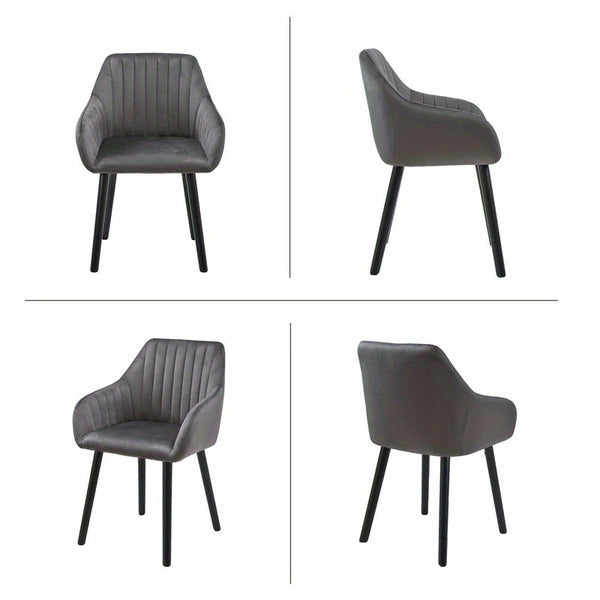 Modern Scandinavian Dining Chairs Suitable for - Ergonomic Armrests & Padded Seats with Cushioned Backrest, Soft /Upholstery & Sturdy Legs - - Modern Chairs, for, or for Company Events (Assembly Required)