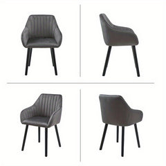 Modern Scandinavian Dining Chairs Suitable for - Ergonomic Armrests & Padded Seats with Cushioned Backrest, Soft /Upholstery & Sturdy Legs - - Modern Chairs, for, or for Company Events (Assembly Required)