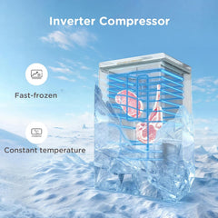 Midea Comfee 99L Multi-Functional Freestanding Chest Freezer: Perfect for Daily Use, with Freezer/Refrigeration Switch, 38dB Quiet Inverter Compressor, 4 Star Freezer Rating, Ideal for Homes & Outbuildings – Black [Energy Class E]