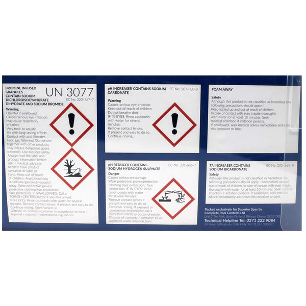 Inspire Premium Bromine Spa Chemical Starter Kit