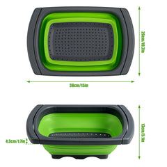 1pc Collapsible Colander, Colander Strainer Over The Sink, Vegetable & Fruit Colanders Strainers With Extendable Handles, New Kitchen Essentials Perfect For Over The Sink Veggies And Fruit, Foldable Strainer For Kitchen, Kitchen Accessories