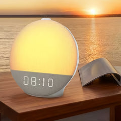 Sunrise Alarm Clock, Sound Machine for Sleep, Snooze, Timer, Dimmable Night Light, 30 Soothing Sounds, White Noise Machine, Wake Up Light for Bedrooms, Adults, Heavy Sleepers