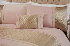 Capri Duvet Cover Set – Single, Double, King & Super King Sizes | Luxury Bedding with Metallic Panel in Black & Silver, Black & Gold | Soft & Durable Polycotton (50% Cotton, 50% Polyester) – Comfortable & Easy-Care Quilt Cover with Matching Pillowcases |