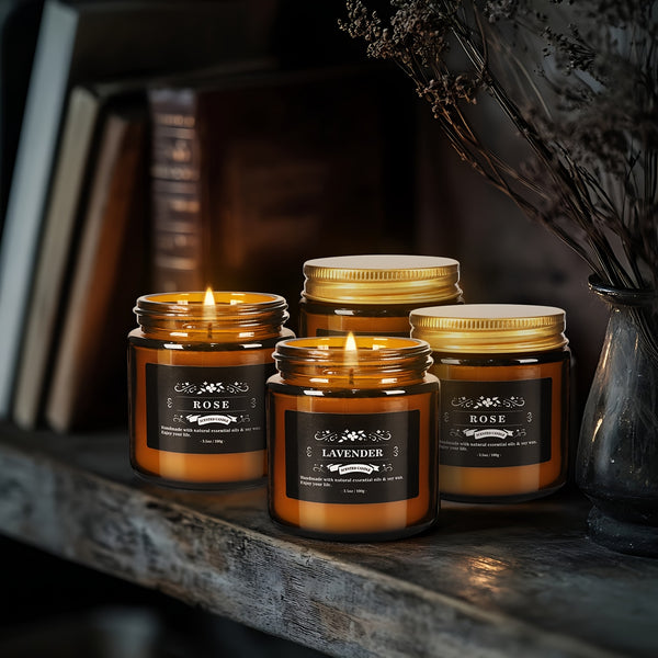 12pcs 3.5-ounce Scented Candles, Retro And Exquisite Design, Soft Fragrance, Soy Wax Amber Candles, Perfect for Valentine's Day, Weddings, Birthdays, Parties, Yoga, Swimming Pools, Home Decoration And As An Excellent Gift for Friends And Family.