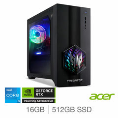 Acer Predator Orion 3000, Intel Core I5, 16GB RAM, 512GB SSD, NVIDIA Geforce RTX 5060 Gaming Desktop PC, DG.E4UEK.001