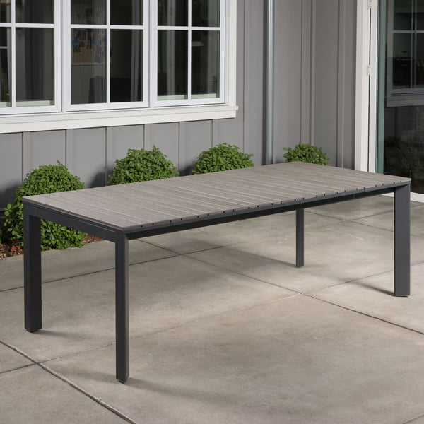 Sunvilla Dark Forest 9 Piece Extending Sling Dining Patio Set + Cover