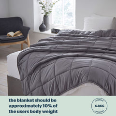 Silentnight Wellbeing Adult Weighted Blanket, 6.8Kg