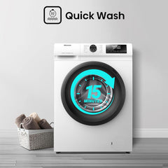 Hisense-Wfqp9014Evm-Freestanding-9 Kg-Front Load Washing Durable Inverter Machine-Steam Wash-Quick Wash-15 Washing Programs-1400 Rpm-White-Energy Rating C
