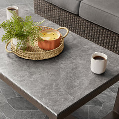 Agio Mckinnon 4 Piece Woven Deep Seating Set + Cover