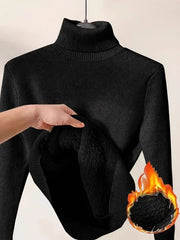 Women's Elegant Casual Cardigan Sweater-Long Sleeve,, High Collar, Keep Warm, Stylish Top for Cold Weather