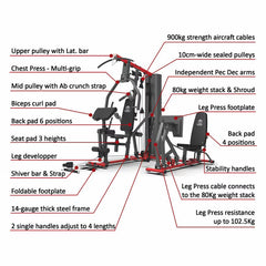 Marcy HG9000 Multi Gym with Leg Press