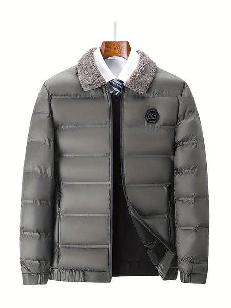 Men'S Jacket Autumn And Winter New Jacket Middle-Aged Thickened Warm Top Men'S Clothing