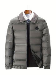 Men'S Jacket Autumn And Winter New Jacket Middle-Aged Thickened Warm Top Men'S Clothing