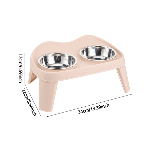 Dog Bowls with Stand, Adjustable Raised Dog Bowl for Large Dogs, Dog Feeding Station with 2 Stainless Steel Dog Bowls, Non-Slip elevated dog bowls