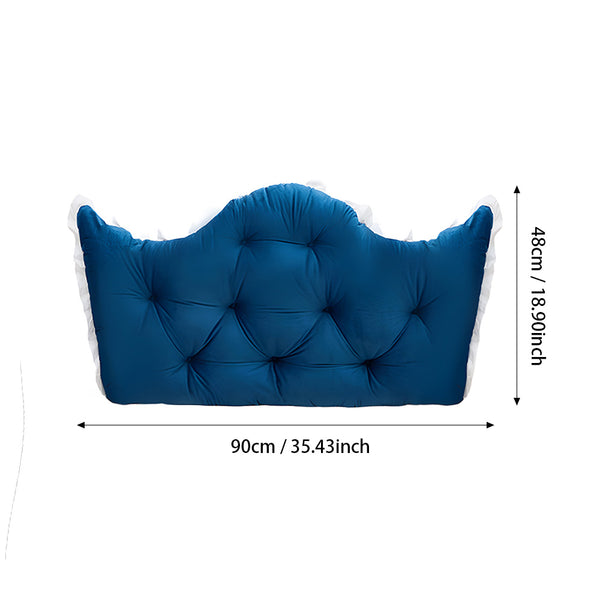 Large Ultra-Soft Comfortable Plush Backrest Pillow, Princess Style Reading Cushion, Neck and Back Support, Luxurious Fashionable Home Style Multifunctional Lace Ruffled Headboard Cushions, Suitable for Bedroom, Living Room, Dorm, Sofa Home Decor, Machine