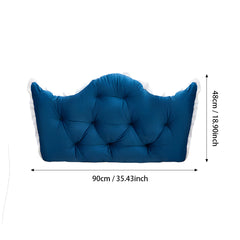 Large Ultra-Soft Comfortable Plush Backrest Pillow, Princess Style Reading Cushion, Neck and Back Support, Luxurious Fashionable Home Style Multifunctional Lace Ruffled Headboard Cushions, Suitable for Bedroom, Living Room, Dorm, Sofa Home Decor, Machine