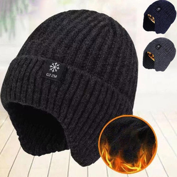 Men'S & Women'S Flocked Beanie Winter Hat with Elastic - Lightweight Warm Ski for Cold Weather, All-Season Outdoor & Casual Use, Unisex Snug Fit, & Navy, Durable Flocking Technology, No Batteries/Electronics, Versatile for Skiing