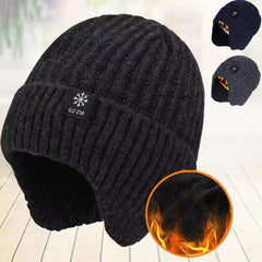 Men'S & Women'S Flocked Beanie Winter Hat with Elastic - Lightweight Warm Ski for Cold Weather, All-Season Outdoor & Casual Use, Unisex Snug Fit, & Navy, Durable Flocking Technology, No Batteries/Electronics, Versatile for Skiing