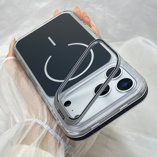 Phone Case - Magnetic Case with Kickstand for Iphone 17, 16, 15, 14, And 13 Pro Max, As Well As 14, And 16 Plus. It Is Compatible with Magsafe And Features a Built-In Stash Stand. This Hard Phone Bumper Cover Is Designed to Be Anti-Slip And Shockpro