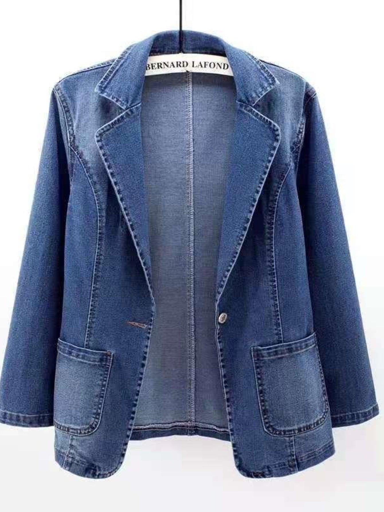 Summer Women's Clothing | Women's Denim Blazer Jacket, Slim Fit Single - Button, Trendy Jean Suit Coat, Stylish Summer Outerwearwomens Summer Clothing